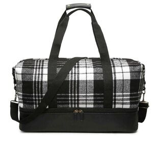 DSW Plaid Weekender Duffle Bag